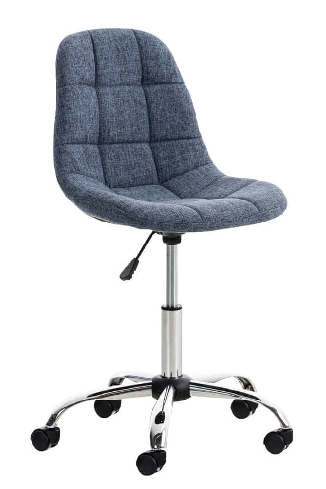 BHM Germany Kancelárska stolička Emil, textil, modrá